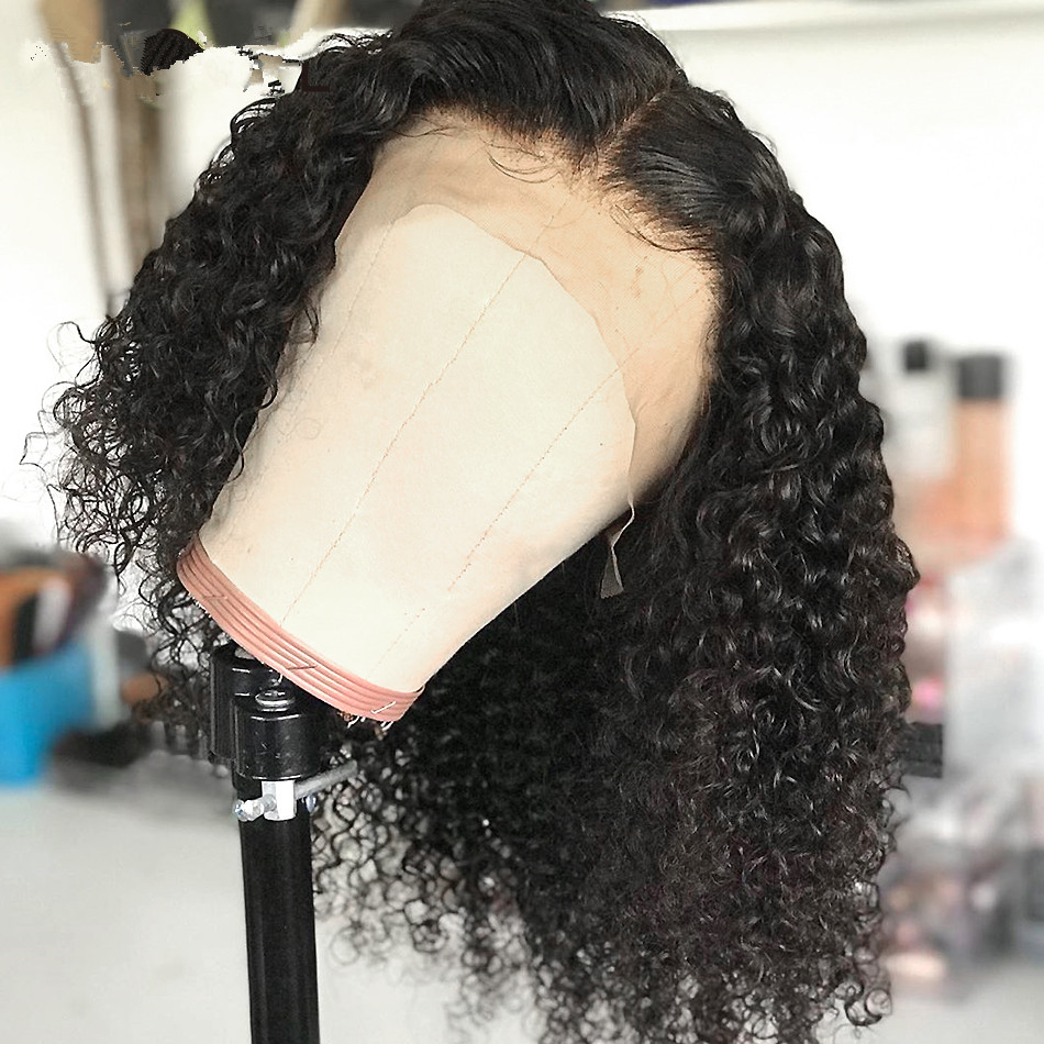 Curly Bob Wig frontal Lace Closure water wave can braided Human Hair 360 Front Wigs Short Pixie Cut remy Hairs 150% diva1