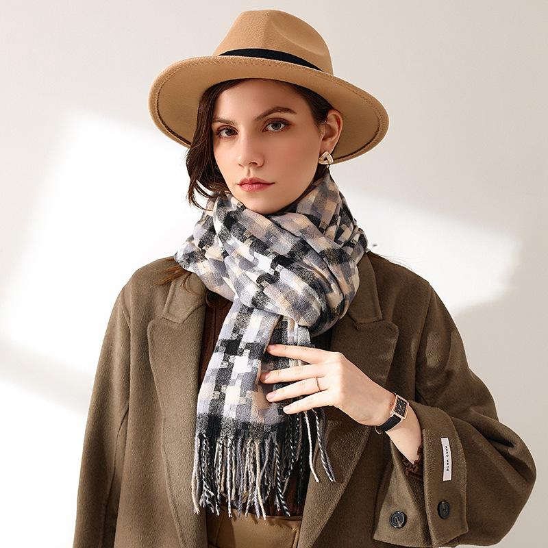 Scarves 180x70cm Outdoor Plaid Winter Scarf Women Shalw Warm Wrap Muffler Foulard Fashion Cashmere Hijab Pashmina Tassels, Blue;gray
Scarves 180x70cm Outdoor Plaid Winter Scarf Women Shalw Warm Wrap Muffler Foulard Fashion Cashmere Hijab Pashmina Tassels, Blue;gray