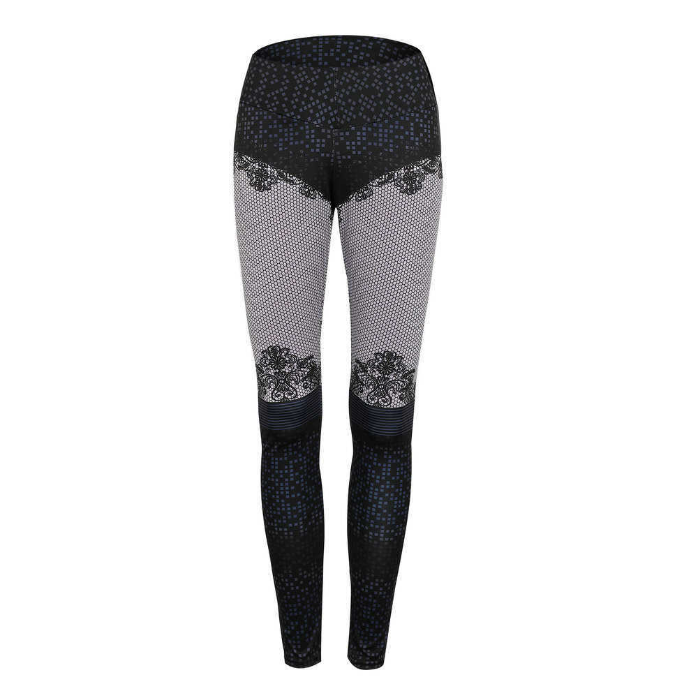 NORMOV Casual Leggings Women Fashion Lace Print Push Up High Waist Female Fitness Lenggins Workout Elastic Leggings 211014
