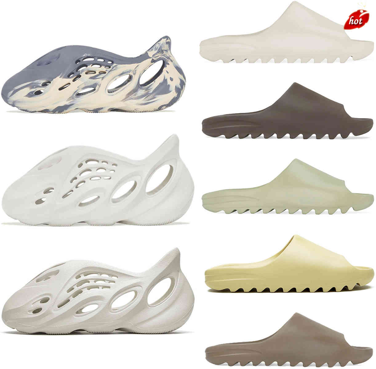 2021 Authentic Slide Slippers Foam Runner Shoes Sand Mxt Moon Gray Ararat Kanye West Core Resin Desert Earth Pure Bone Sandals Men Women
2021 Authentic Slide Slippers Foam Runner Shoes Sand Mxt Moon Gray Ararat Kanye West Core Resin Desert Earth Pure Bone Sandals Men Women