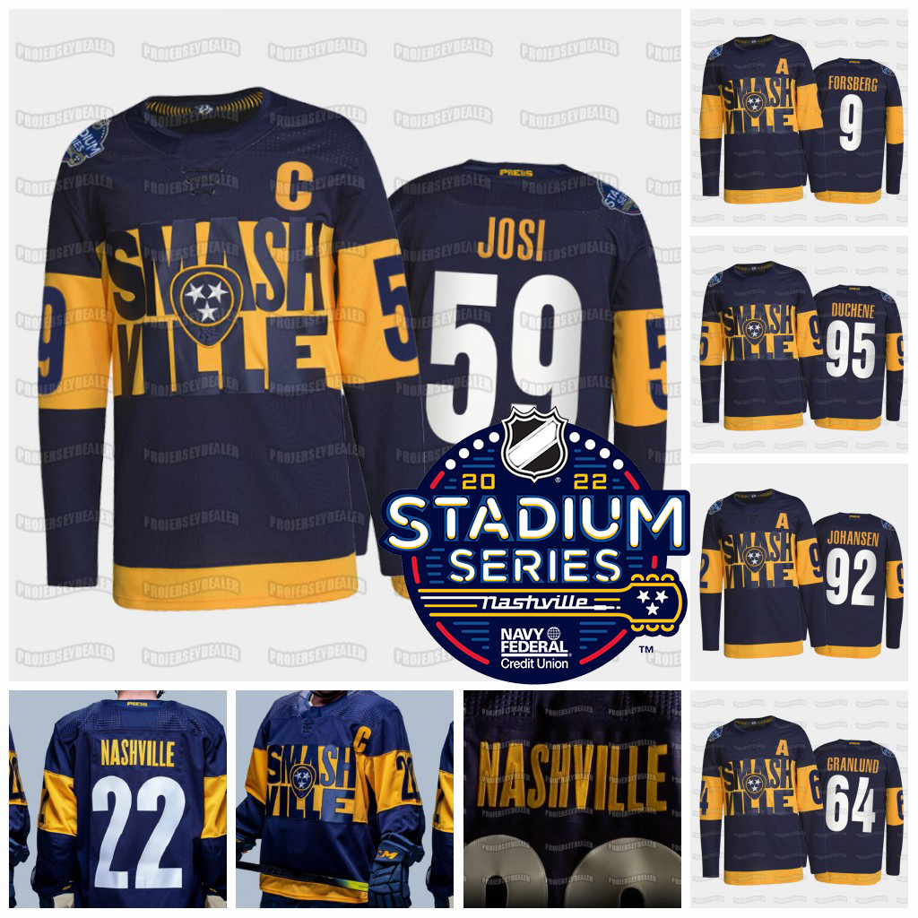 Nashville Predators Roman Josi 2022 Stadium Series Jersey Filip Forsberg Mark Borowiecki Alexandre Carrier Matt Duchene Mikael Granlund, 2020 winter classic m
Nashville Predators Roman Josi 2022 Stadium Series Jersey Filip Forsberg Mark Borowiecki Alexandre Carrier Matt Duchene Mikael Granlund, 2020 winter classic m