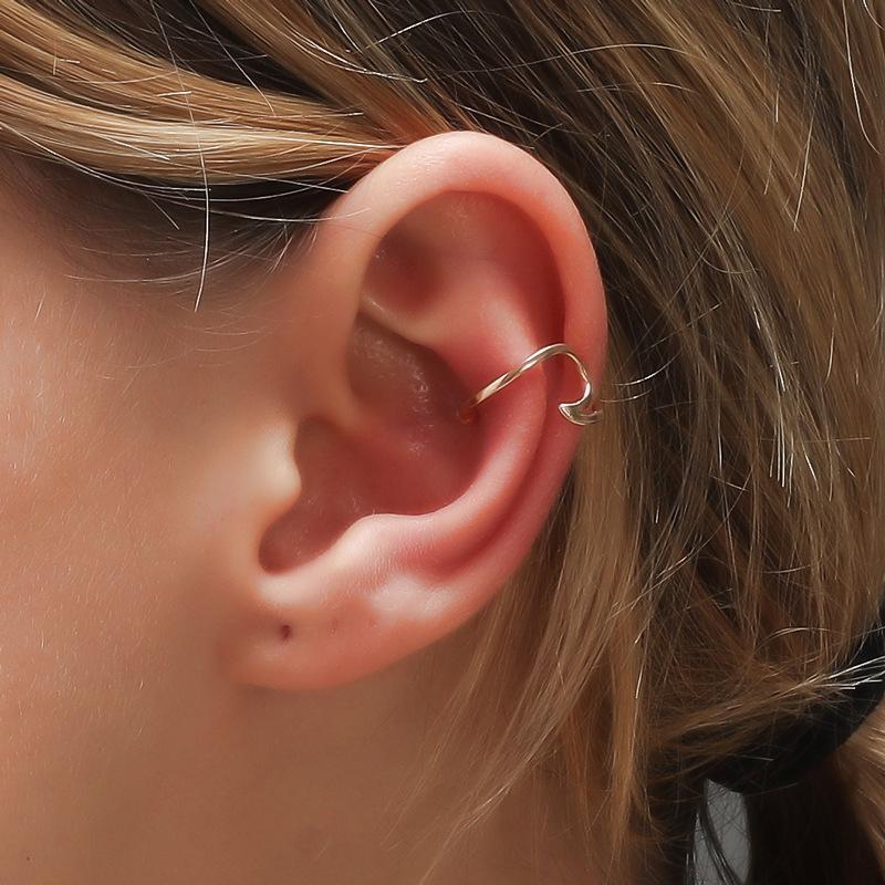 Clip-on & Screw Back Single Gold Color Wave Ear Cuff Earrings For Women Twisted Clips Cute No Pierced Wrap Bohemian Jewelry
Clip-on & Screw Back Single Gold Color Wave Ear Cuff Earrings For Women Twisted Clips Cute No Pierced Wrap Bohemian Jewelry