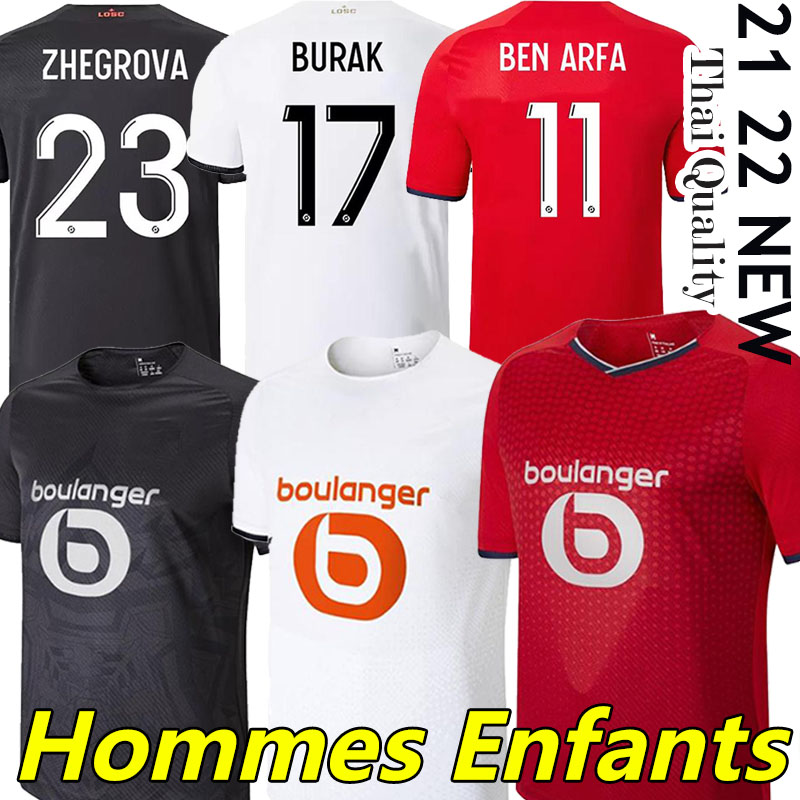 LOSC Lille soccer jerseys 2021 2022 BEN ARFA DAVID FONTE BURAK BAMBA YAZICI 21/22 Lille Olympique JIKONE RSANCHES T.WEAH L.ARAUJO maillot de football shirt, 21-22 away
LOSC Lille soccer jerseys 2021 2022 BEN ARFA DAVID FONTE BURAK BAMBA YAZICI 21/22 Lille Olympique JIKONE RSANCHES T.WEAH L.ARAUJO maillot de football shirt, 21-22 away