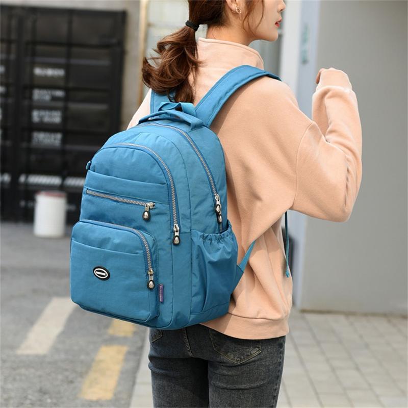 New Trend Female Backpack Women Nylon Shoulder Bag Waterproof Elegant Daily Shopping Backpack School Bag For Teenager Girls#g30, Black
New Trend Female Backpack Women Nylon Shoulder Bag Waterproof Elegant Daily Shopping Backpack School Bag For Teenager Girls#g30, Black