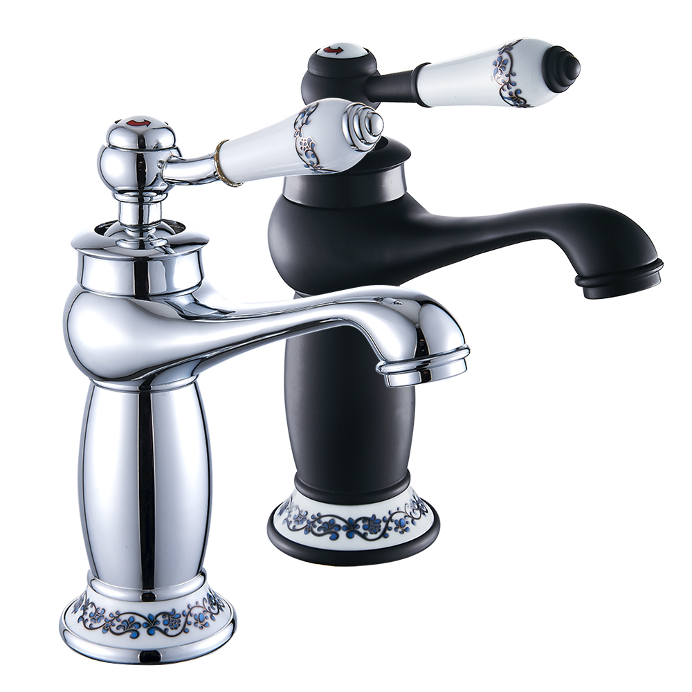 2021 New Luxo European Bath Faucet Retro-single Black Chrome Handle for Cold, Hot Water Sink Mixer Kd3g 
2021 New Luxo European Bath Faucet Retro-single Black Chrome Handle for Cold, Hot Water Sink Mixer Kd3g