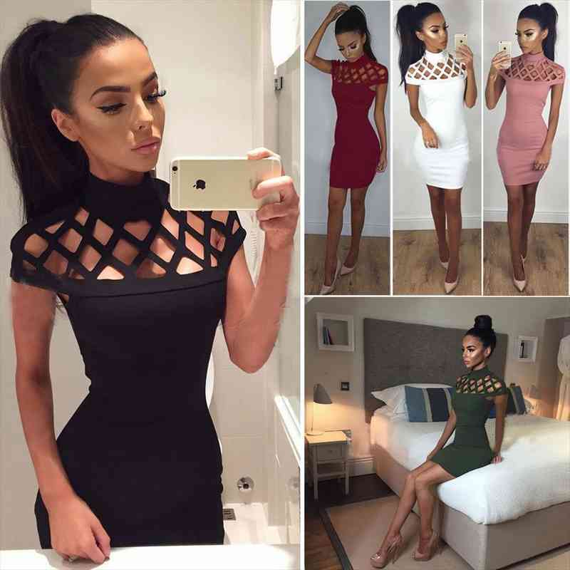 party night turtle neck womens dress club hollow out mesh slim skinny cut off black bodycon brand vestidos, Black;gray
party night turtle neck womens dress club hollow out mesh slim skinny cut off black bodycon brand vestidos, Black;gray