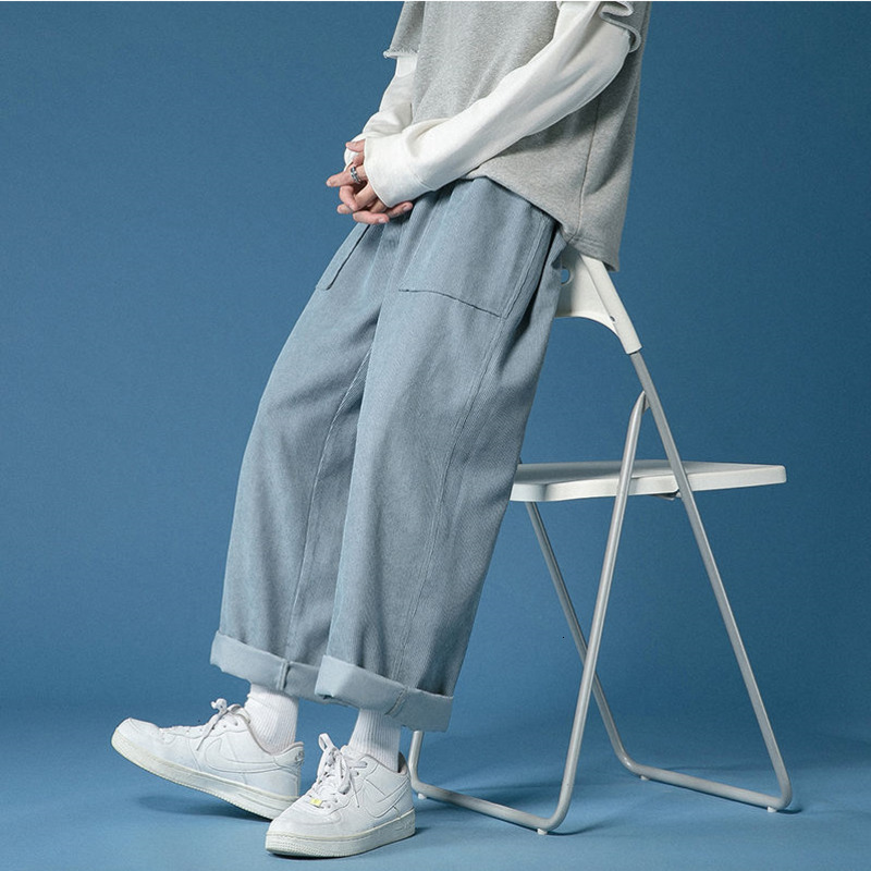 2021 New Spring Corduroy Men's Fashion Solid Color Retro Casual Men Streetwear Korean Straight Wide Leg Pants Mens Trousers Vld7, Green
2021 New Spring Corduroy Men's Fashion Solid Color Retro Casual Men Streetwear Korean Straight Wide Leg Pants Mens Trousers Vld7, Green