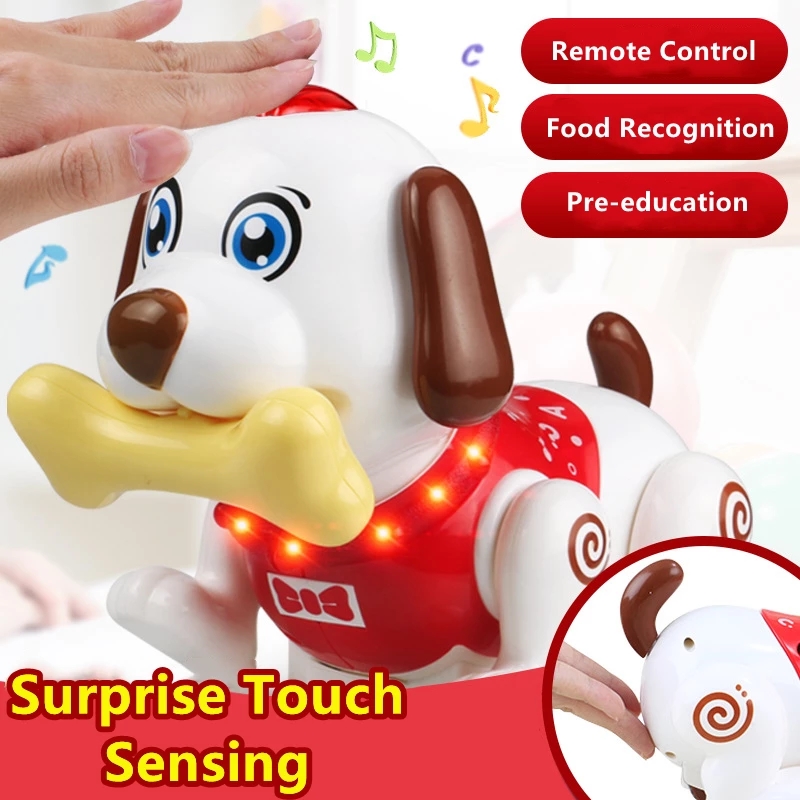 High Simulation Dog 2.4G Remote Control RC Robot With Bone Dancing Walking Touch Sensor Playing Game Intelligent Animal Gift Toy, Color2
High Simulation Dog 2.4G Remote Control RC Robot With Bone Dancing Walking Touch Sensor Playing Game Intelligent Animal Gift Toy, Color2