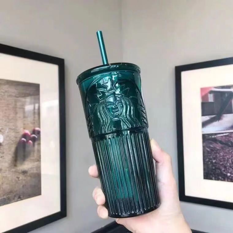 550ML Genuine Starbucks Mugs Mermaid Anniversary Classic Dark Green Goddess Glass Straw Drinking Cup
550ML Genuine Starbucks Mugs Mermaid Anniversary Classic Dark Green Goddess Glass Straw Drinking Cup