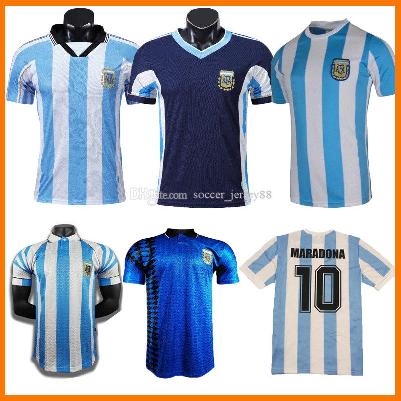 Argentina Retro Soccer Jerseys 1994 1996 1998 1999 1986 Vintage Classic 94 96 98 99 Maradona Simeone Batistuta Ortega Football Shirt jersey, 94-96 home
Argentina Retro Soccer Jerseys 1994 1996 1998 1999 1986 Vintage Classic 94 96 98 99 Maradona Simeone Batistuta Ortega Football Shirt jersey, 94-96 home