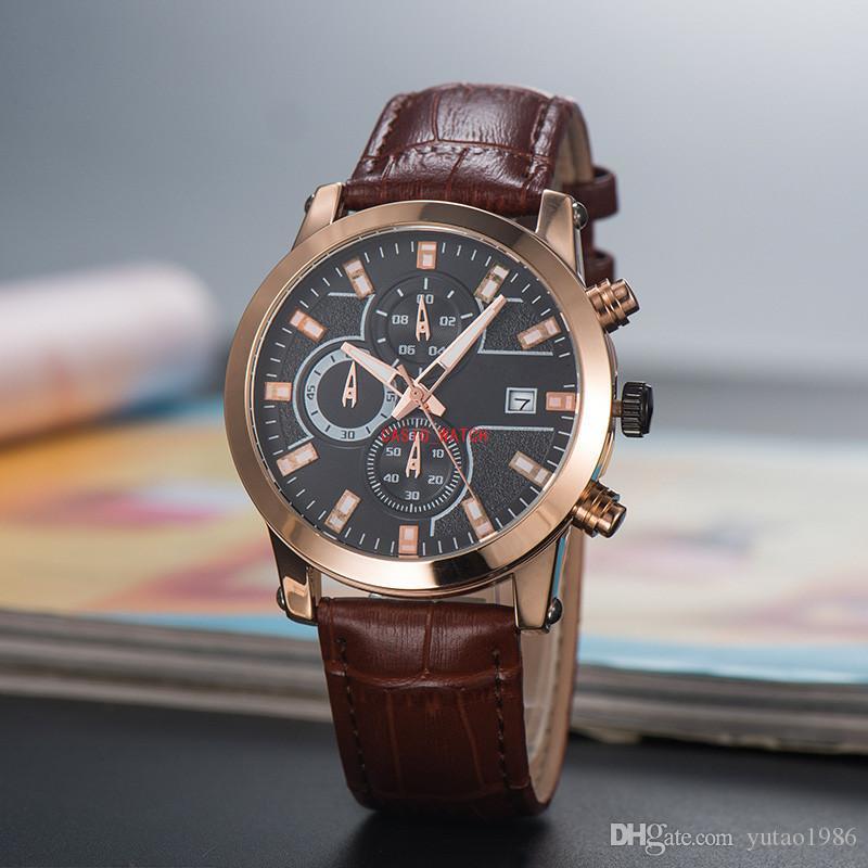 2020 New MONTBL Brand Six needle series High quality Mens Luxury Watch Quartz Small needle run seconds leather belt Fashion watches, Slivery;brown
2020 New MONTBL Brand Six needle series High quality Mens Luxury Watch Quartz Small needle run seconds leather belt Fashion watches, Slivery;brown