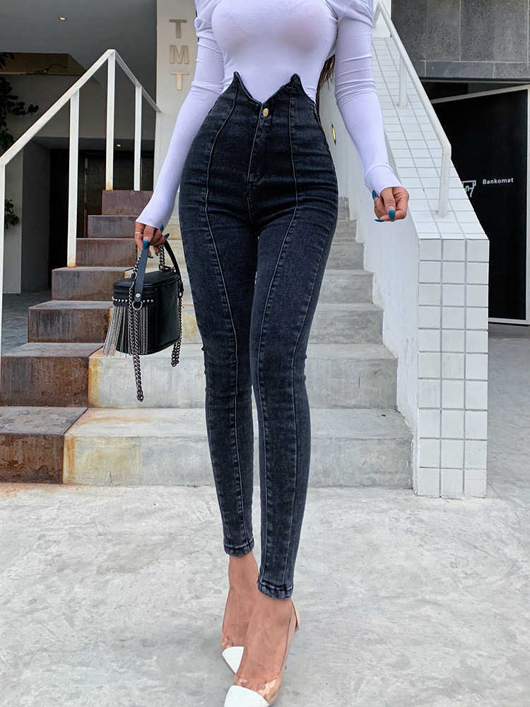 irregular high waist jean's tights, hip lifting and leggings fashionable street dark grey sexy 210604
irregular high waist jean's tights, hip lifting and leggings fashionable street dark grey sexy 210604