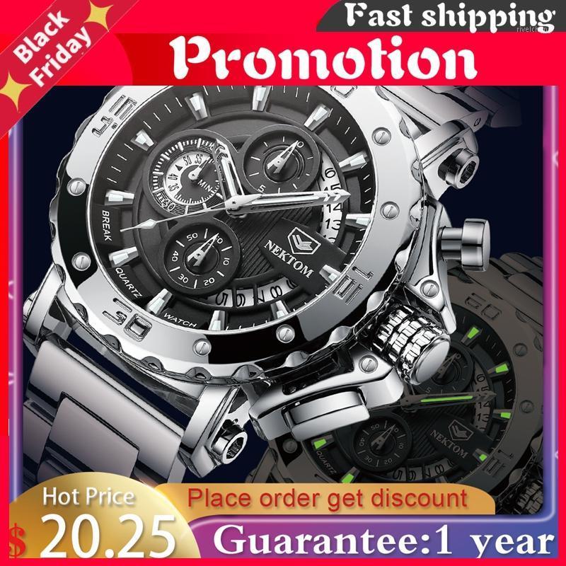 Wristwatches Men's Watches Quartz Watch Waterproof Steel Strap Wristwatch For Men Military Clock Sports, White
Wristwatches Men's Watches Quartz Watch Waterproof Steel Strap Wristwatch For Men Military Clock Sports, White