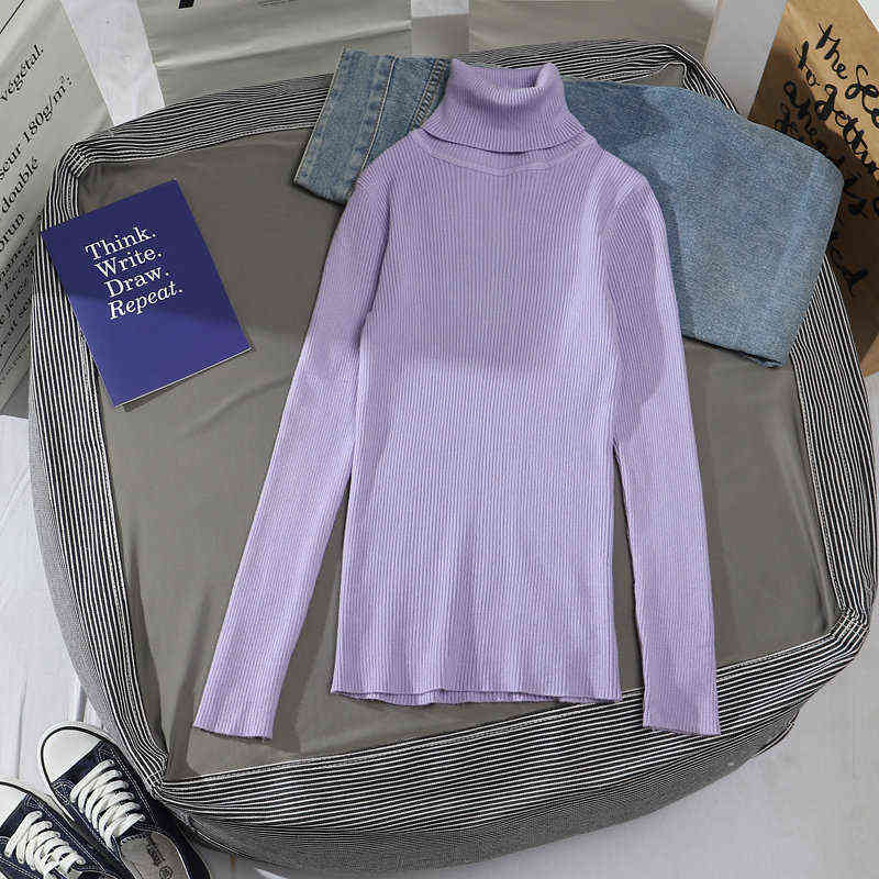 Heliar Women Cashmere Turtleneck Sweater Long Sleeve Knitted Soft Pullovers Basic Sweaters For Women Autumn Winter Jumpers 211123wtt