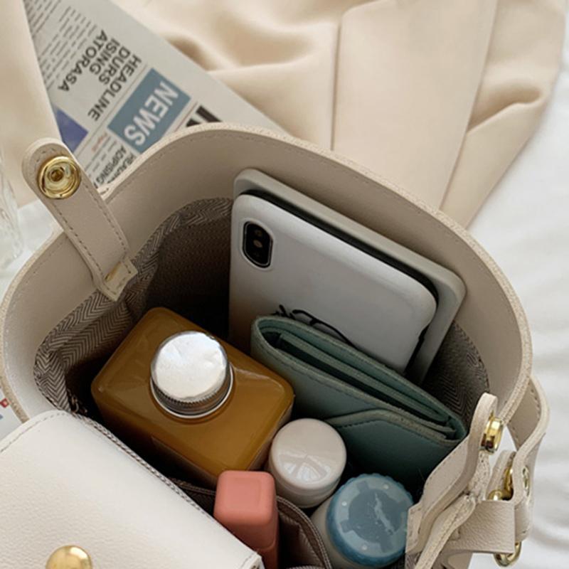 2025 beautiful Evening Bags Fashion Small Bucket Bag pretty Ladies Beige Yellow Shoulder Casual Messenger Mini Handbag Solid Color Mobile Phone Party