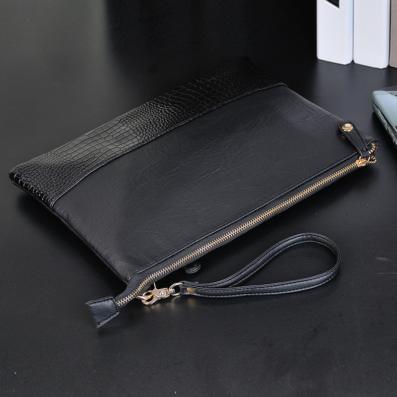 Ipad clutch case bag crocodile grain casual envelope bags document package