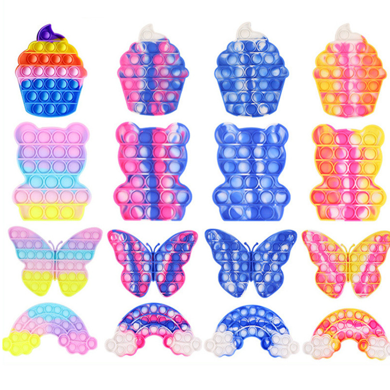 Rainbow Fidget Toys Party Favor Push Bubble Dinosaur Bear Board Game Soft Pop Sensory Gifts Poo-its Bubbles Squeeze Puzzle Decompression Toy
Rainbow Fidget Toys Party Favor Push Bubble Dinosaur Bear Board Game Soft Pop Sensory Gifts Poo-its Bubbles Squeeze Puzzle Decompression Toy