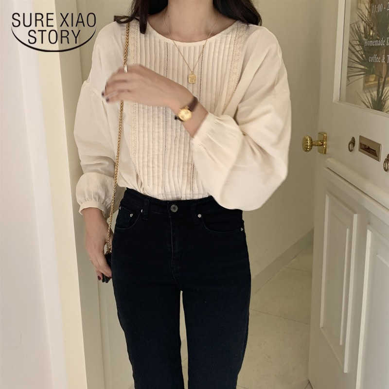 Apricot Pleated O-Neck Gentle Cotton Korean Shirts Autumn Large Size Office Lady Tops Elegant Full-Sleeved All Match 11457 210527
Apricot Pleated O-Neck Gentle Cotton Korean Shirts Autumn Large Size Office Lady Tops Elegant Full-Sleeved All Match 11457 210527