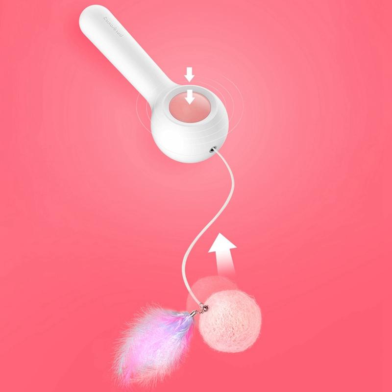 Cat Toy Interactive Cat Teaser Wand With Ball (replaceable) With Long Retractable Elastic String Including Catnip And Feather
Cat Toy Interactive Cat Teaser Wand With Ball (replaceable) With Long Retractable Elastic String Including Catnip And Feather