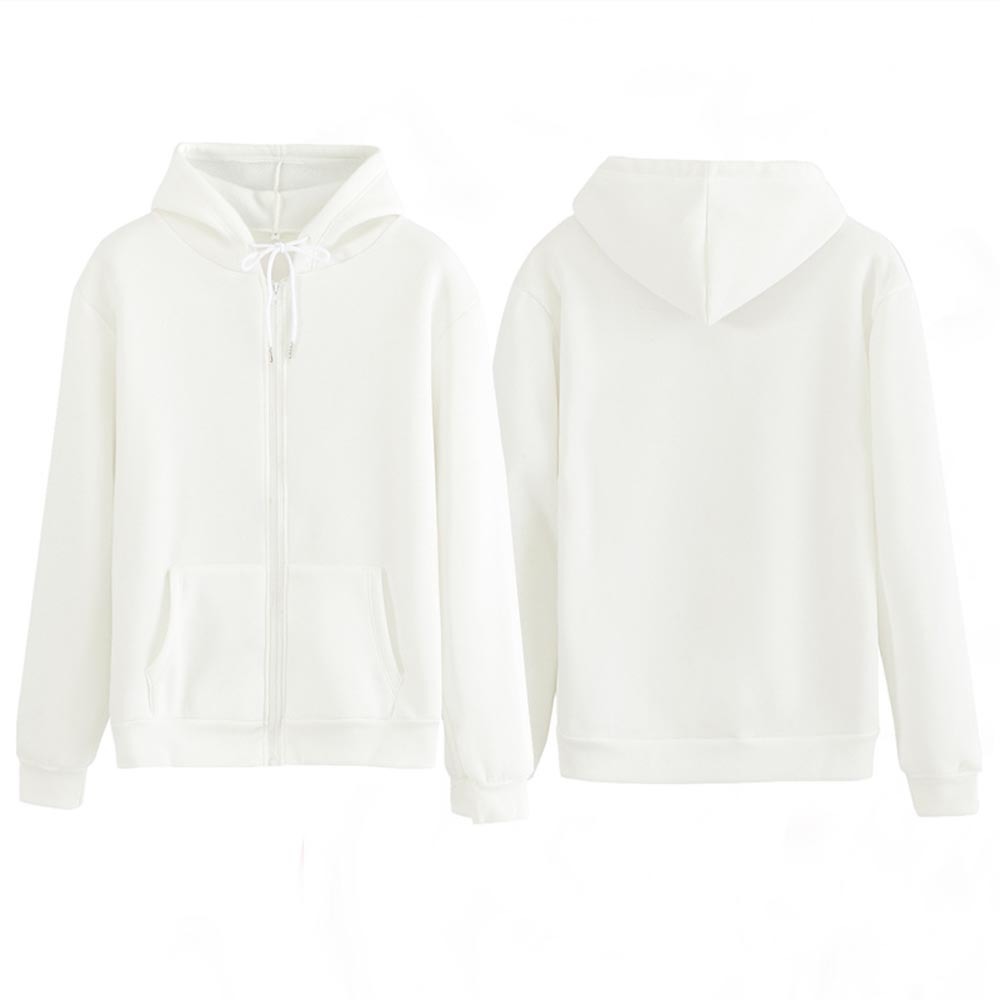 Women Sweatshirt Casual Solid Colors Oversized Full Zip-Up Hoodies Jacket Winter Velvet Thickening Warm Tops Long Sleeve 201212