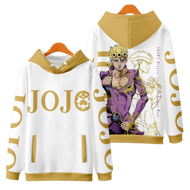Anime JoJo's Bizarre Adventure Dio Brando Bruno Bucciarati Kira Yoshikage funny hoodie hip hop Graphic Sweatshirt Streetwear, 001
Anime JoJo's Bizarre Adventure Dio Brando Bruno Bucciarati Kira Yoshikage funny hoodie hip hop Graphic Sweatshirt Streetwear, 001