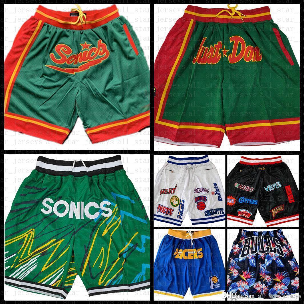 Seattle Supersonics Basketball Shorts Milwaukee Buck Just DON Detroit Piston Pocket Shorts Atlanta Hawk Chicago Bull, Black;red
Seattle Supersonics Basketball Shorts Milwaukee Buck Just DON Detroit Piston Pocket Shorts Atlanta Hawk Chicago Bull, Black;red