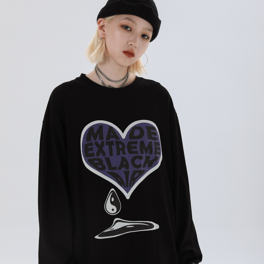 2021 New Vintage Punk Goth Funny Graphic Long Sleeve Shirts Heart Print Tshirt Oversized Clothes Streetwear Tees Women D0ie, Blue
2021 New Vintage Punk Goth Funny Graphic Long Sleeve Shirts Heart Print Tshirt Oversized Clothes Streetwear Tees Women D0ie, Blue