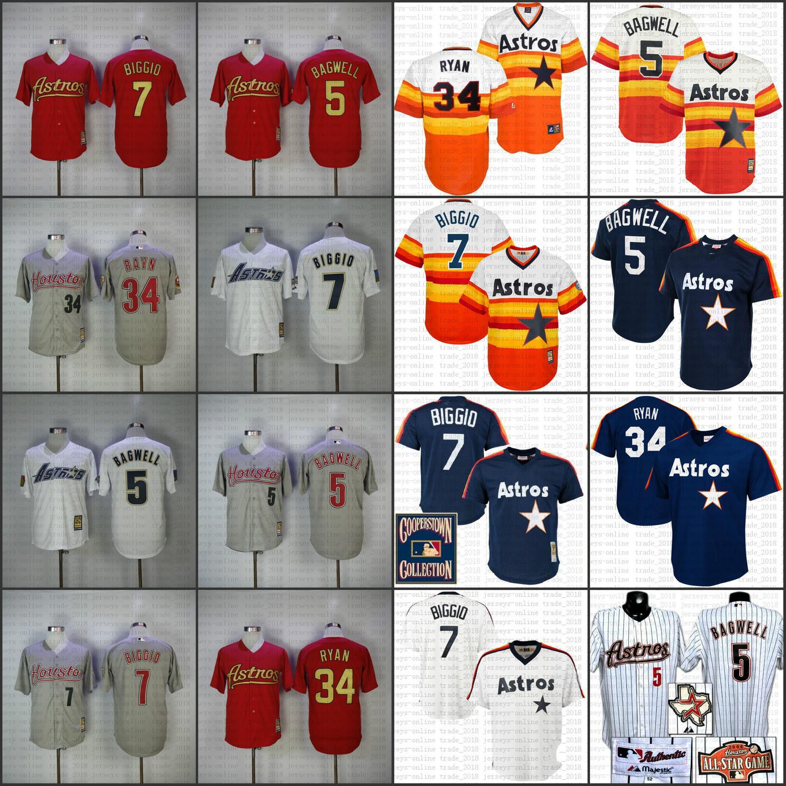 Houston Throwback White Orange 34 Nolan Ryan 5 jeff bagwell 7 Craig Biggio Jersey Men's Mitchell And Ness stitched 02, Blue;black
Houston Throwback White Orange 34 Nolan Ryan 5 jeff bagwell 7 Craig Biggio Jersey Men's Mitchell And Ness stitched 02, Blue;black