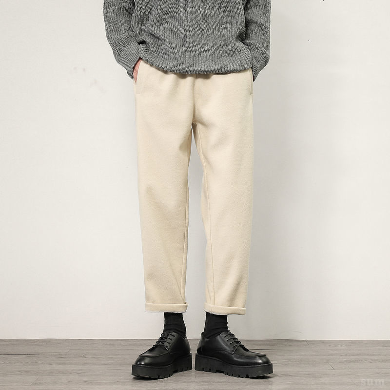 2021 New Winter Thick Woolen Men's Warm Fashion Casual Men Streetwear Straight Leg Mens Suit Pants M-3xl Tyza, Apricot
2021 New Winter Thick Woolen Men's Warm Fashion Casual Men Streetwear Straight Leg Mens Suit Pants M-3xl Tyza, Apricot