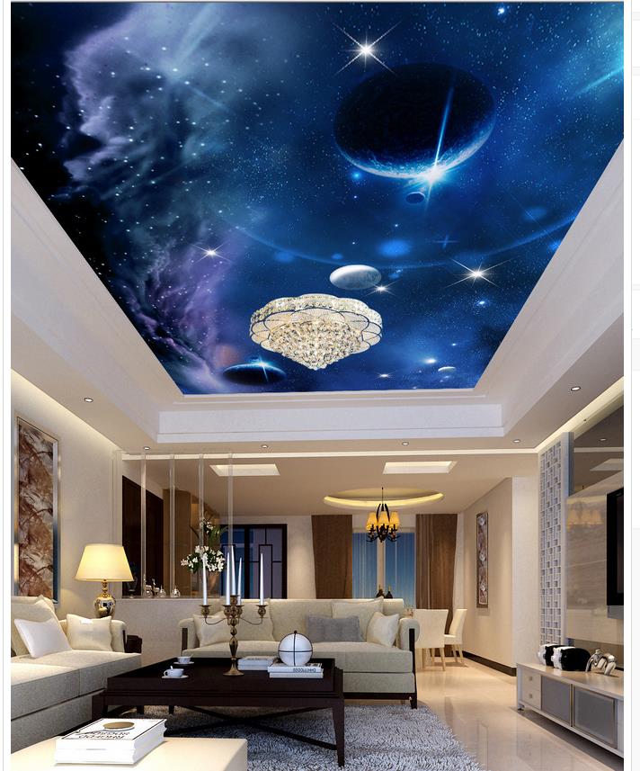 Photo 3d blue sky ceilings 3d murals wallpaper for living room modern wallpaper for living room