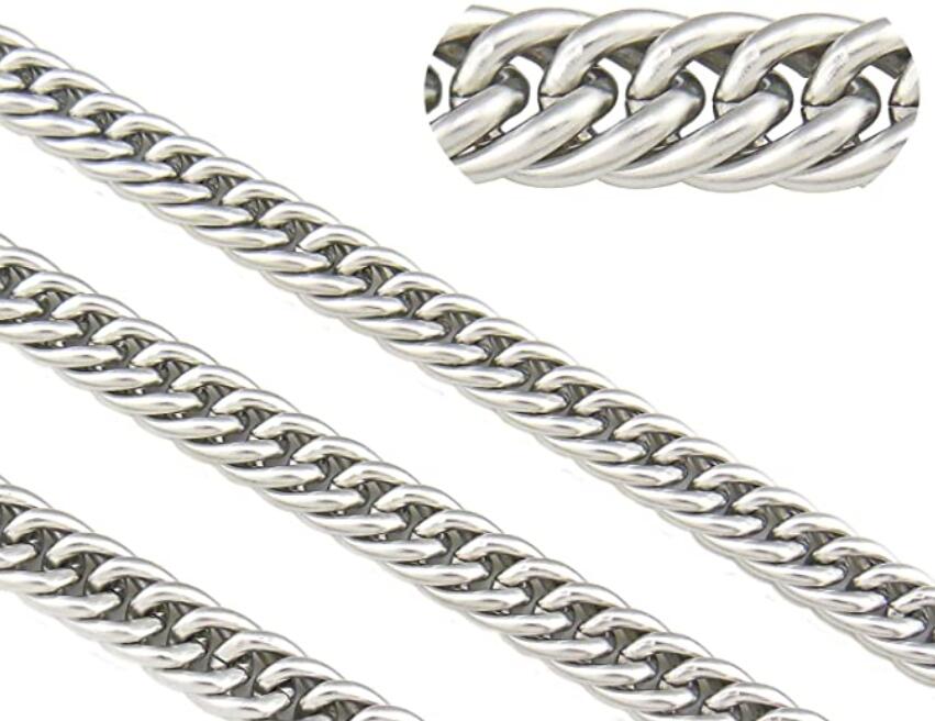 5meter Lot 7mm/9mm Stainless Steel Chains Finding Cowboy Link Double Weave Chain Jewelry Marking DIY Silver
5meter Lot 7mm/9mm Stainless Steel Chains Finding Cowboy Link Double Weave Chain Jewelry Marking DIY Silver