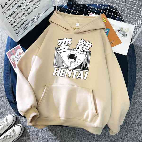Ahegao Hentai Cartoon Unisex Anime Hoodies Sweatshirt Men Oversized Winter Pullover Harajuku Casual Warm Streetwear Hoodies Y0809