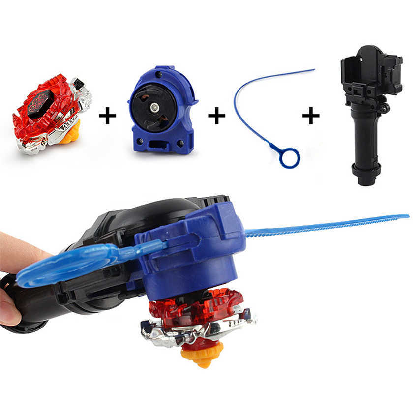 4pcs/set Beyblades arena stadium Metal Fusion 4D Battle Top Fury Masters launcher grip bey blade child christmas gift toy 210803