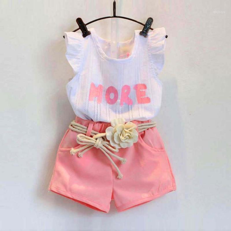 Toddler Kids Baby Girls Print Letter Sleeveless T-Shirt+Shorts+Belt Outfits Clothes Set Fashion Bandage Born Clothing Sets, White
Toddler Kids Baby Girls Print Letter Sleeveless T-Shirt+Shorts+Belt Outfits Clothes Set Fashion Bandage Born Clothing Sets, White