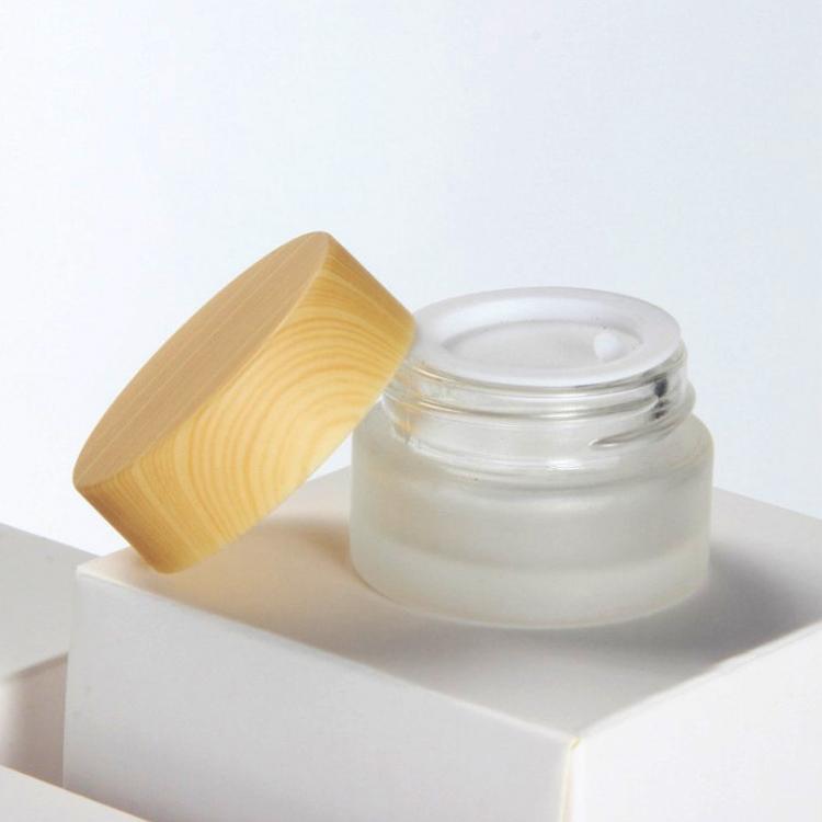 5G Wood Grain Cover Skin Care Bottle Cream Jar Transparent Cosmetic Packaging Eye Cream Sample Bottle 10pcs/lot