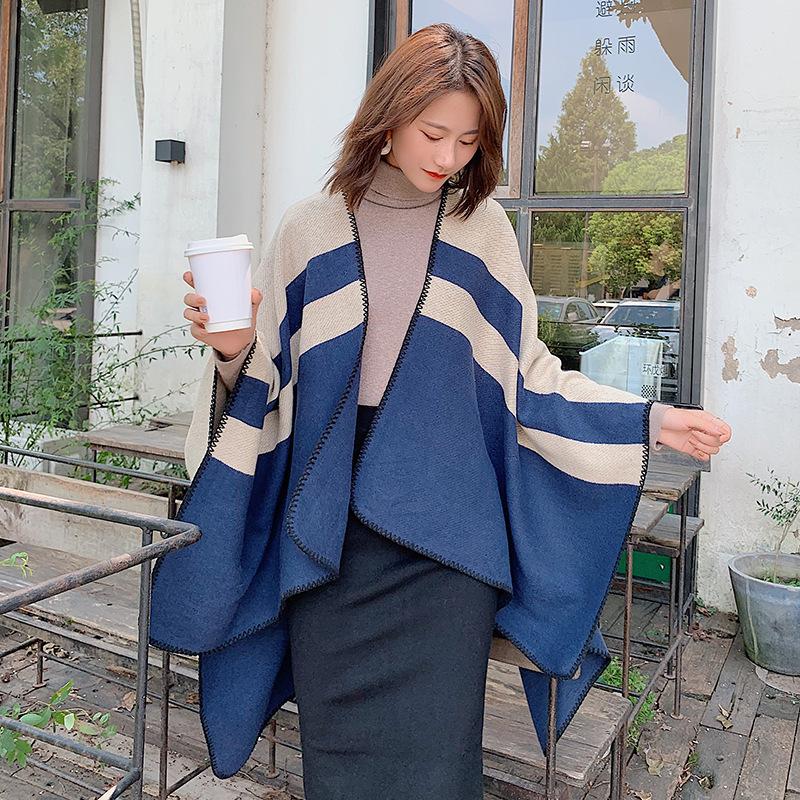 Scarves 2021 Winter Scarf Women Knitted Shawls Wrap Warm Cashmere-like Female Pashmina Foulard Bandana Two-color All-match Shawl
Scarves 2021 Winter Scarf Women Knitted Shawls Wrap Warm Cashmere-like Female Pashmina Foulard Bandana Two-color All-match Shawl