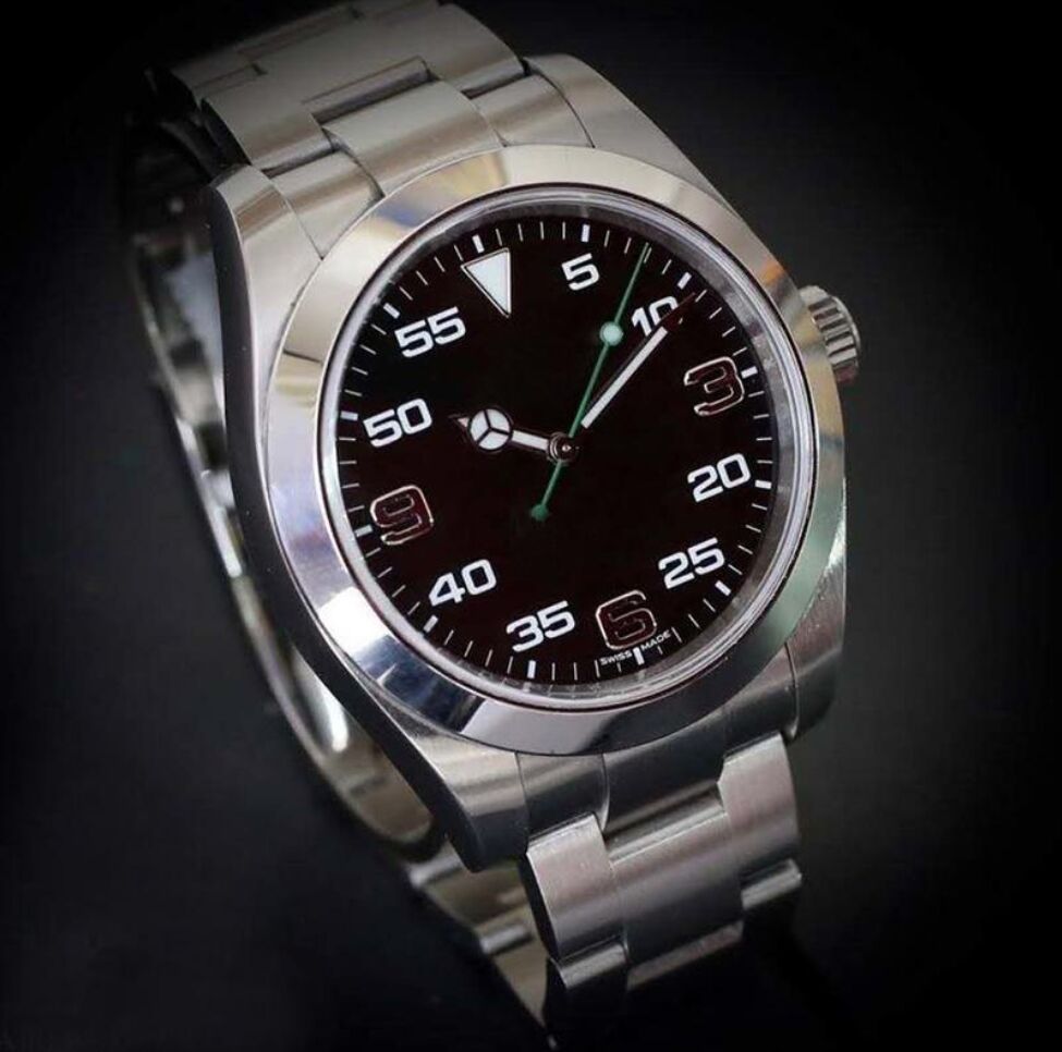 Top Luxury Menes Watch Exp Air King Series 116900 And 216570 Black 40mm Dial Automatic Mechanical Movement 316 Steel Bran Designer Watches F, Slivery;brown
Top Luxury Menes Watch Exp Air King Series 116900 And 216570 Black 40mm Dial Automatic Mechanical Movement 316 Steel Bran Designer Watches F, Slivery;brown