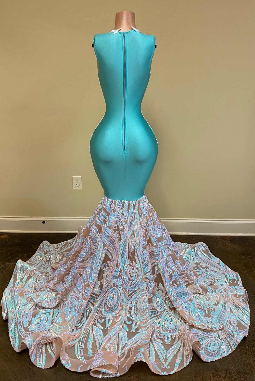 Sexy Sheer O-neck Sleeveless evening gown Colorful Sequined African aso ebi Black Girls Mermaid Long Prom Dresses 2022