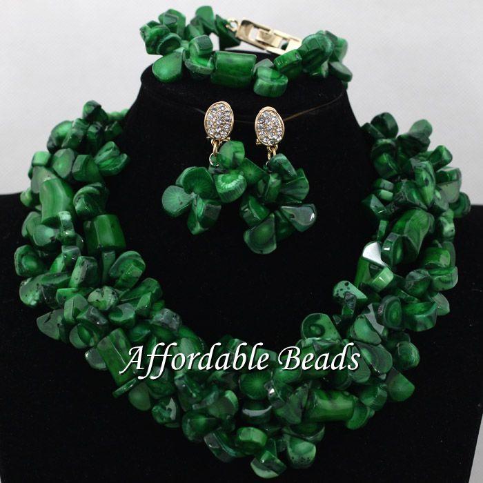 Earrings & Necklace Green Coral African Wedding Jewelry Set For Women Charming 2 Layers Seed Beads Free Ship CN200, As pic
Earrings & Necklace Green Coral African Wedding Jewelry Set For Women Charming 2 Layers Seed Beads Free Ship CN200, As pic