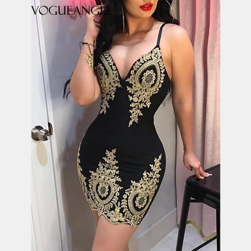 Plus Size Dresses VOGUEANGEL 2021 Arrivals Appliques Women Sexy & Club V Neck Embroidery Female Mini Elegant Bodycon Dress S-XL, Black
Plus Size Dresses VOGUEANGEL 2021 Arrivals Appliques Women Sexy & Club V Neck Embroidery Female Mini Elegant Bodycon Dress S-XL, Black