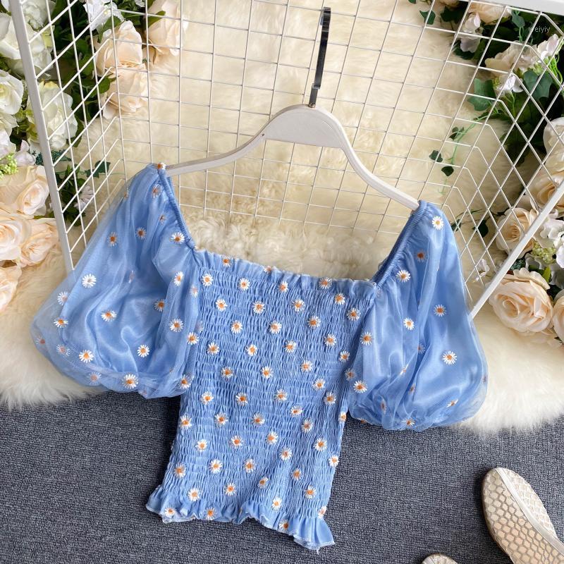 Sweet Women Puff Sleeve Blouse 2021 Summer Sexy Off Shoulder Slim Crop Tops Ladies Floral Embroidery Short Shirts Top Women's Blouses
Sweet Women Puff Sleeve Blouse 2021 Summer Sexy Off Shoulder Slim Crop Tops Ladies Floral Embroidery Short Shirts Top Women's Blouses