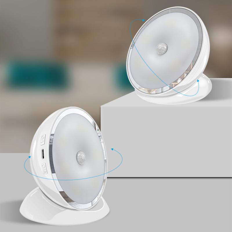 Night Lights USB LED Motion Sensor Light 360 Rotating Bedroom Living Room Cabinet Corridor Lamp Dimmable Closet Wall
Night Lights USB LED Motion Sensor Light 360 Rotating Bedroom Living Room Cabinet Corridor Lamp Dimmable Closet Wall