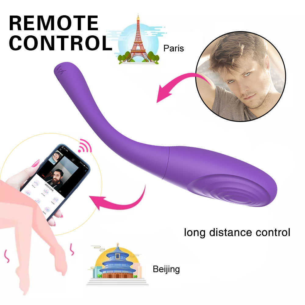 Bluetooth vibrateurs pour femmes application sans fil Télécommande Dildo Vibrateur Femme Contrôle longue distance Vibrant Sex Toys P0818