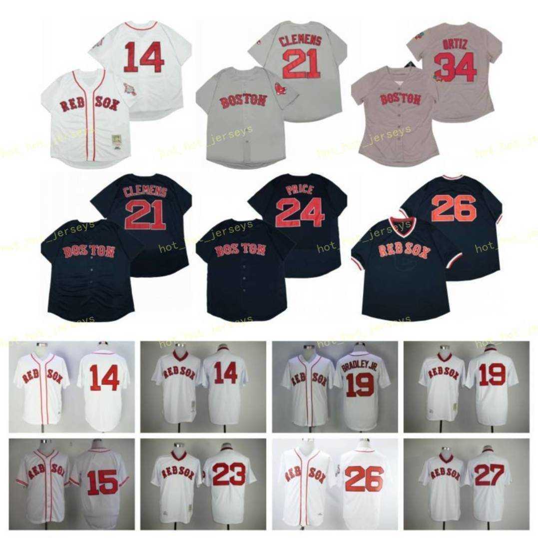 Retired 14 JIM RICE Baseball Jersey 21 Roger Clemens 24 David Price 26 Wade Boggs 15 PEDROIA 19 BRADLEY JR Vintage Retro Cooperstown Mesh, Men
Retired 14 JIM RICE Baseball Jersey 21 Roger Clemens 24 David Price 26 Wade Boggs 15 PEDROIA 19 BRADLEY JR Vintage Retro Cooperstown Mesh, Men