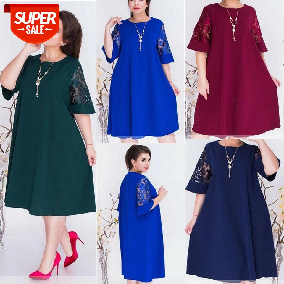 Women Dresses Summer Lace Floral Short Sleeve Hollow out High Waist O Neck Loose Ladies Oversize Femme Dresses #I011, Black;gray
Women Dresses Summer Lace Floral Short Sleeve Hollow out High Waist O Neck Loose Ladies Oversize Femme Dresses #I011, Black;gray