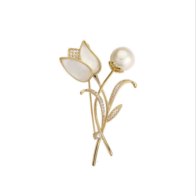 Brooch 2021 Japanese and Korean Flower Anti Light Button Pin As a Gift for Mother Teacher