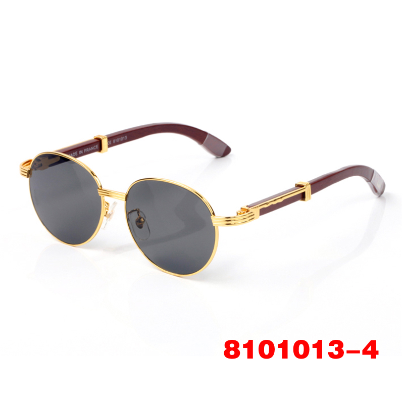 round bridge sunglasses Gold Spectacles lastest fashion men women Framed vintage sport in wood Sier frame eyeglasses fashionable dress retro Good qual