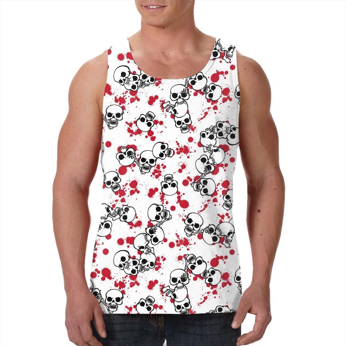 brand sugar skull workout men tank fitness sleeveless shirt mens bodybuilding sportswear vest muscle singlet, White;black
brand sugar skull workout men tank fitness sleeveless shirt mens bodybuilding sportswear vest muscle singlet, White;black