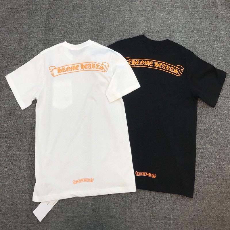High end fashion brand croxin new simple orange Sanskrit pure cotton round neck ch short t-shirt half sleeve for men and women, White;black
High end fashion brand croxin new simple orange Sanskrit pure cotton round neck ch short t-shirt half sleeve for men and women, White;black