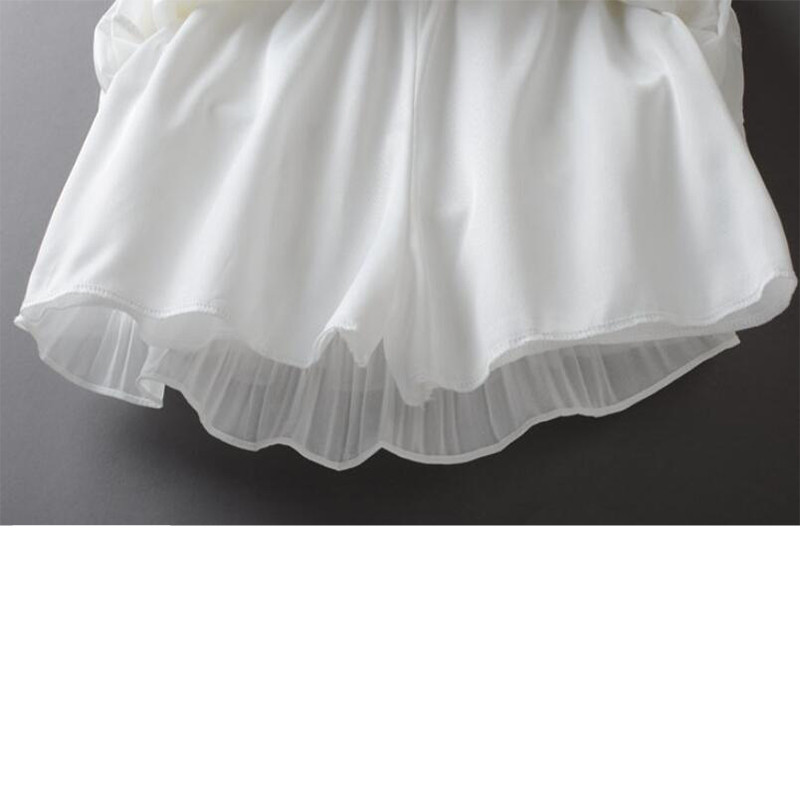 Summer Women Elasticity Waist Mini Skirt Ladies Chiffon Skirt Ladies Casual Cake Skirts Black White Femme Pleated Skirts 210306